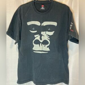 Hanes Black Gorilla Face T-Shirt